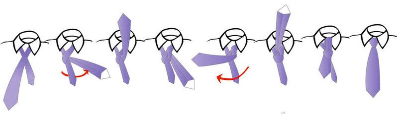 cravate noeud demi windsor